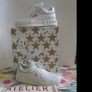 New Valentino Garavani One Stud White Sneakers/shoes Platform Us 8,5, EU 9.